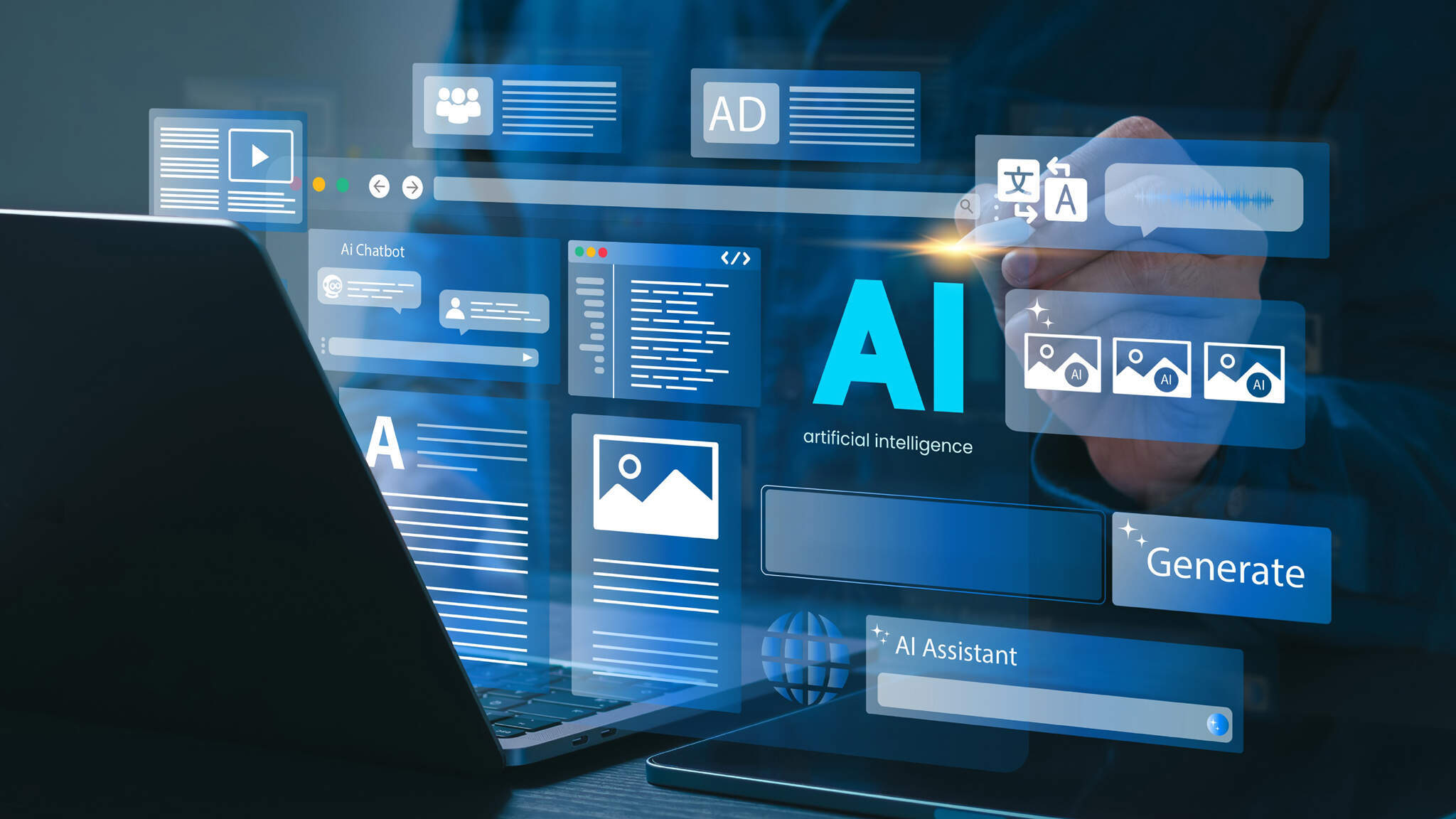 Further research into artificial intelligence will yield a whole new range of potential applications. Companies like DACHSER have to find the right mix between the use of standardized AI applications and in-house developments.